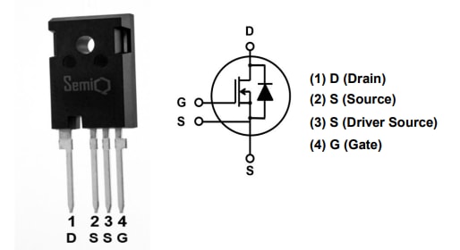 SemiQ GP2T080A120H 1200V SiC MOSFET